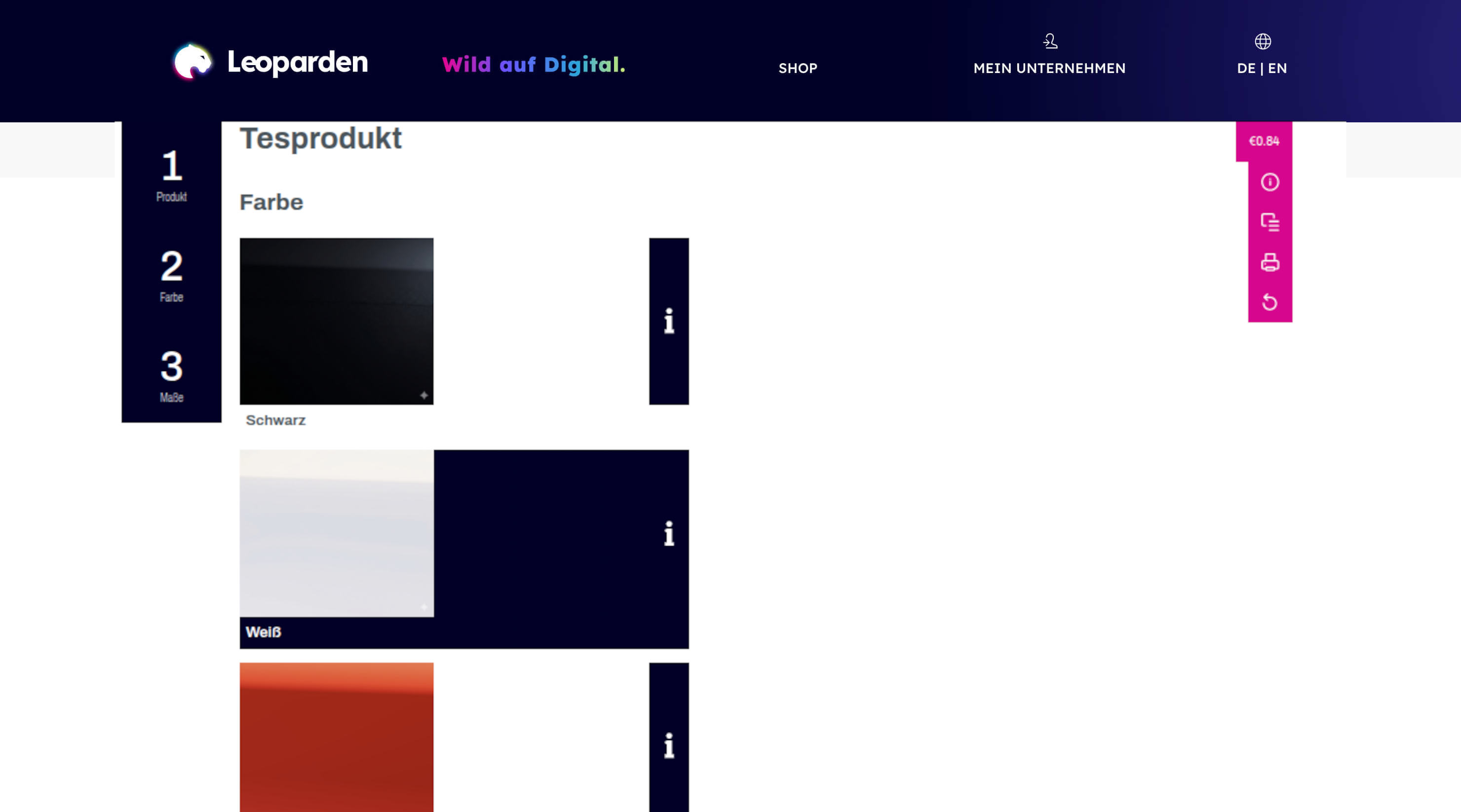 Zubeh&ouml;r-Schritt mit Cross-Selling-Stil im Frontend