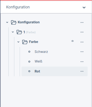 Schritt mit drei angelegten M&ouml;glichkeiten in der Sidebar