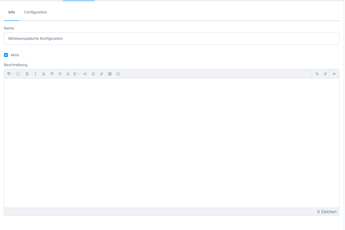 Shopware 6 backend confy defaults base Shopware 6 backend confy defaults base