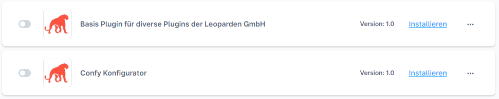 Shopware 6 backend install
